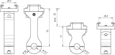 Action camera holder pole cockpit